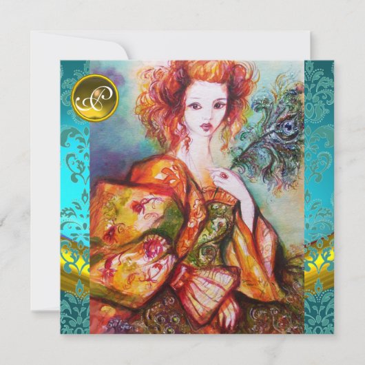 ROMANTISCHE VROUW MET EEN SPARKERPIEGEL VERDER KAART (Voorkant)