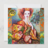 ROMANTISCHE VROUW MET EEN SPARKERPIEGEL VERDER KAART (Voorkant)