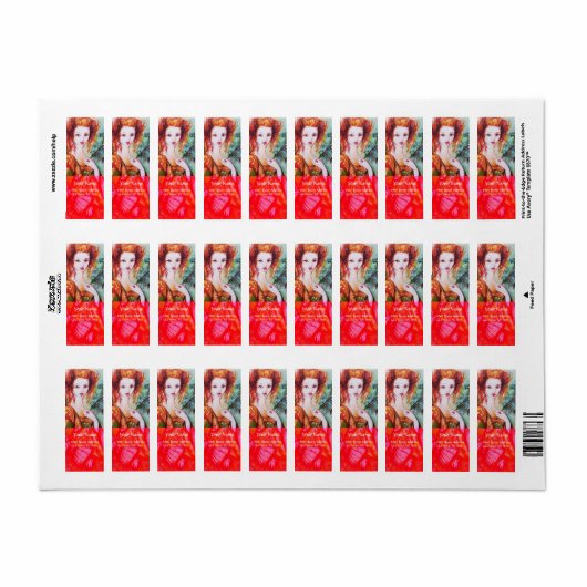 ROMANTISCHE VROUW MET EEN SPARKERPIEGEL, VERDER, R ETIKET (Full Sheet)