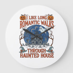 Romantische wandelingen door spokenhuis spookpompo grote klok