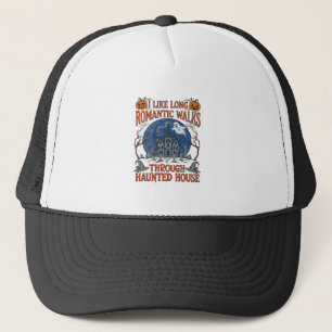 Romantische wandelingen door spokenhuis spookpompo trucker pet