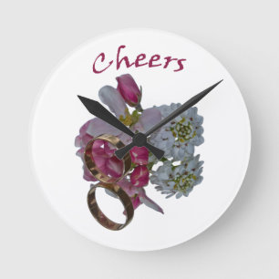 Romantische wandklokken ronde klok