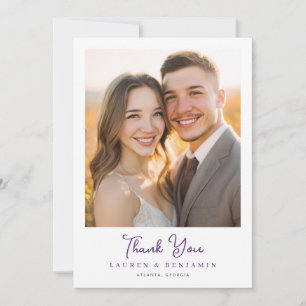 Romantische warme herfstfoto bedankkaart