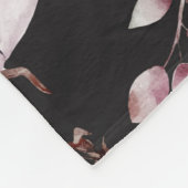 Romantische waterverf bloemen fleece deken (Hoek)