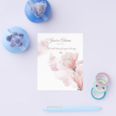 Romantische waterverf bloemen Flyer (Enkel)