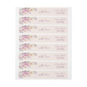 Romantische waterverf bloementeelt (Vel)