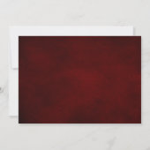 Romantische Waterverf Burgundy Red Navy Roos Flora Save The Date (Achterkant)