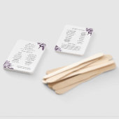 Romantische Waterverf Floral Amethyst-programma Handwaaier (Niet-gemonteerd)