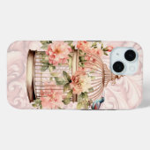 Romantische  Waterverf Floral Birdcage Case-Mate iPhone Case (Achterkant (horizontaal))