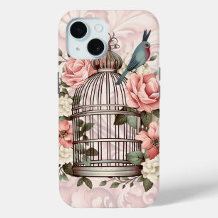 Romantische Waterverf Floral Birdcage