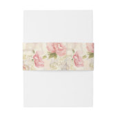 Romantische Waterverf Floral Wrapping Paper - Eleg Uitnodigingen Wikkel (Achterkant Voorbeeld)