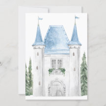 Romantische Waterverf Kasteel Achtergrond bruiloft