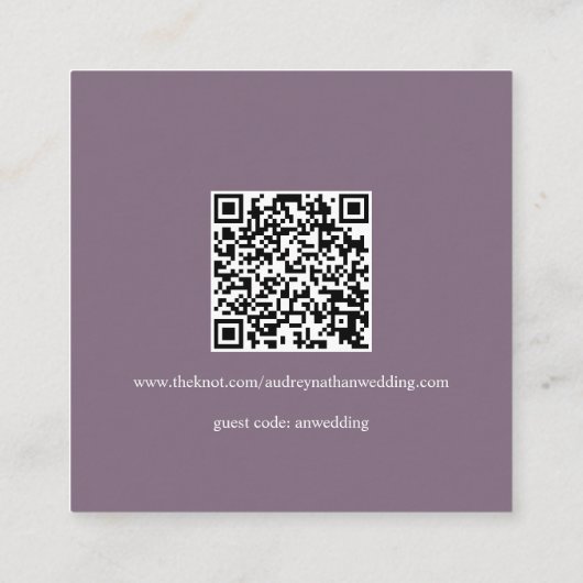 Romantische Waterverf Lavendel bruiloft details Informatiekaartje (Achterkant)