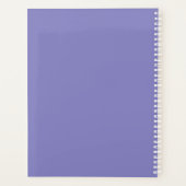 Romantische Waterverf Lavender Floral Wedding Planner (Achterkant)