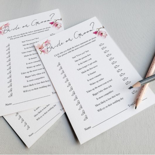 Romantische Waterverf Magnolia bruid of bruidegom  Flyer