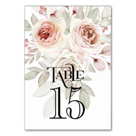 Romantische Waterverf Roos Weddenschappen Kaart