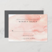 Romantische Waterverf Weddenschapskaart Kaart (Voorkant / Achterkant)