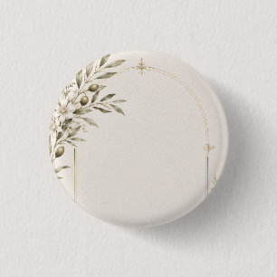 Romantische Wijnhuwelijk Uitnodigingskaarten Ronde Button 3,2 Cm