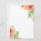 Romantische wilde bloemen Botanische Boho Floral W Save The Date (Achterkant)
