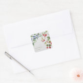 Romantische wilde zomerbessen bruiloft Sticker (Envelop)