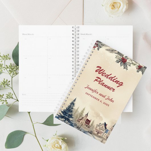 Romantische winter bruiloft planner