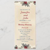 Romantische winter bruiloft programma (Voorkant)