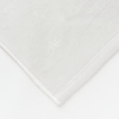 Romantische winterzwanen gepersonaliseerd fleece deken (Hoek)