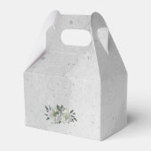romantische witte bloemen grilly bruiloft bedankdoosjes (Achterkant)