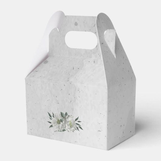 romantische witte bloemen grilly bruiloft bedankdoosjes (Achterkant)