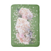 Romantische witte brandkranen, roze rozen badmat (Voorkant Verticaal)