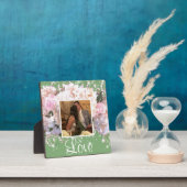 Romantische witte brandkranen, roze rozen fotoplaat (Insitu)