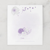 romantische witte en paarse bruiloft (Buitenkant ongevouwen)