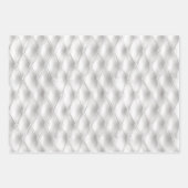 Romantische witte faux lederen bruiloft inpakpapier vel (Voorkant)