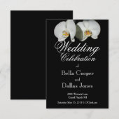 Romantische witte orchideeën, tropische foto van f kaart (Voorkant / Achterkant)