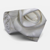 Romantische Witte weelderige bloesem rozen Stropdas (Opgerold)
