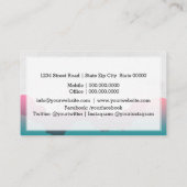 Romantische wolk visitekaartje (Achterkant)