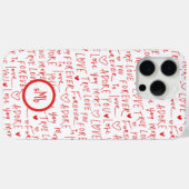Romantische woorden Valentijnsdag Case-Mate iPhone Case (Achterkant (horizontaal))