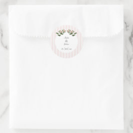 Romantische Zachte Roze Bruiloft Sticker