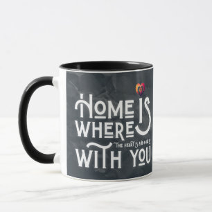Romantische Zielsverwant Quote Hart Combo Mok