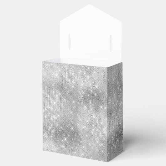 Romantische Zilveren Bruiloft Feest Bedankdoosjes (Geopend)