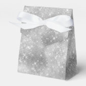 Romantische Zilveren Bruiloft Feest Bedankdoosjes (Voorkant Zijde)