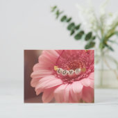 Romantische zonnebloem briefkaart (Staand voorkant)