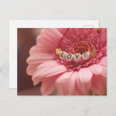 Romantische zonnebloem briefkaart (Voorkant / Achterkant)