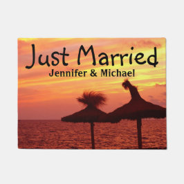 Romantische Zonnetijd op het Zee - Gewoon gehuwd D Deurmat