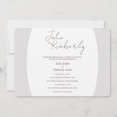 Romantische zwanen bruiloft uitnodiging (Voorkant)