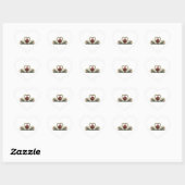 Romantische zwanen Hart & Rode Rozen - Elegante Va Sticker (Vel)