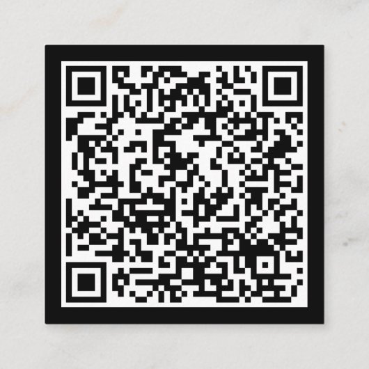 Romantische Zwart en Gouden Huwelijk QR Code Regis Informatiekaartje (Achterkant)