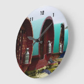 Romany Gypsy bowtop wagons Grande horloge (Angle)