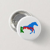 Romany Gypsy horse Button (Voorkant /achterkant)
