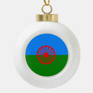 Romany Gypsy vlag Keramische Bal Ornament